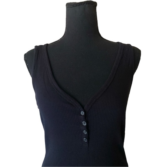 Hyped Unicorn Ribbed Bodysuit 4 Button Front Closure Black Size Women La…Gothic - Picture 4 of 7